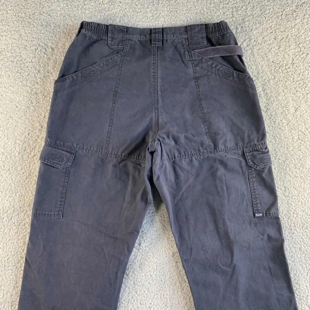 5.11 Tactical‎ Series Pants Mens 36x36 Gray Cargo Canvas Uniform Work Utility